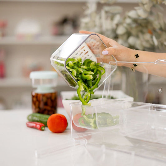 Fridge Organiser Set of 3 - Little Label Co The Home of Organisation For Kitchen, Bathroom, Laundry & More