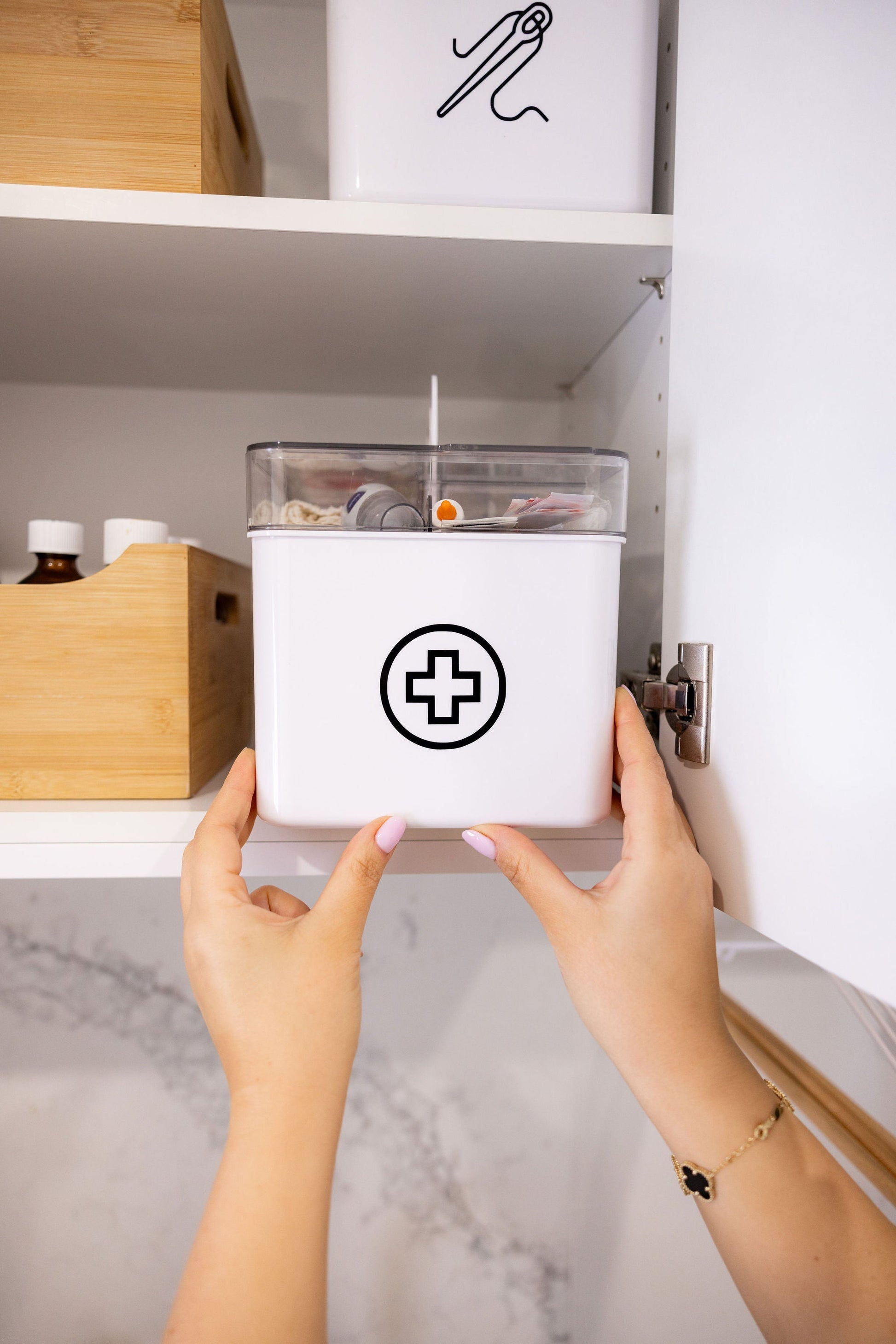 First Aid Organiser Caddy - Little Label Co The Home of Organisation For Kitchen, Bathroom, Laundry & More