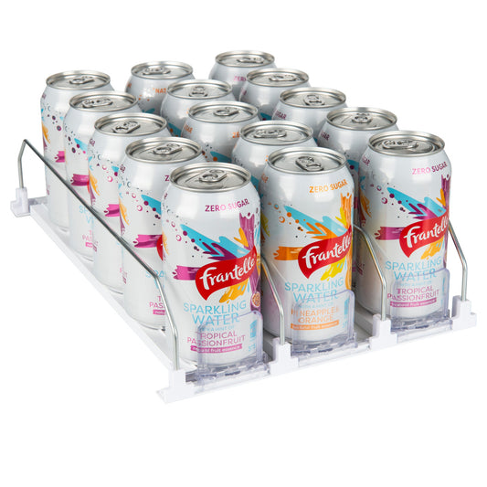 Sliding Can Dispenser for fridge organisation.