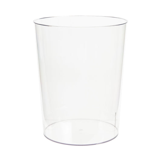 Clear Modern trash Rubbish Bin for Bedroom, Bathroom or Office
