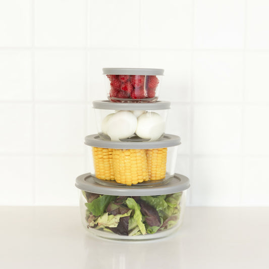 Store & Seal Glass Container Set (4 Pack)