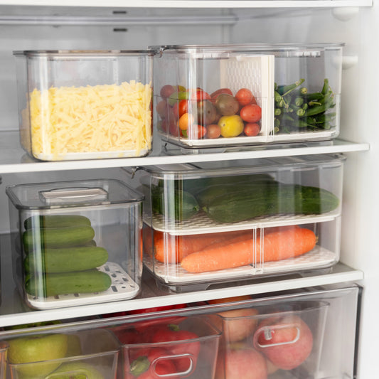 Fridge Fresh Keeper Storage Pack - Fridge Organisation to keep fruit and vegetables fresher for longer. Fridge Storage Containers