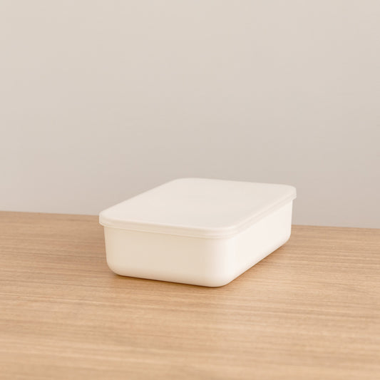Storage Container with Plastic Lid. Little label co home organisation storage tubs. stackable storage containers.