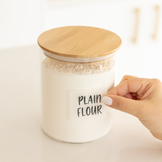Custom Pantry Labels (for jars over 500ml) - Little Label Co The Home of Organisation For Kitchen, Bathroom, Laundry & More
