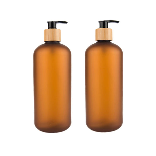 Brown Plastic Pump Bottle 500ml - Little Label Co - Kitchen Tools & Utensils - 20%, Catchoftheday