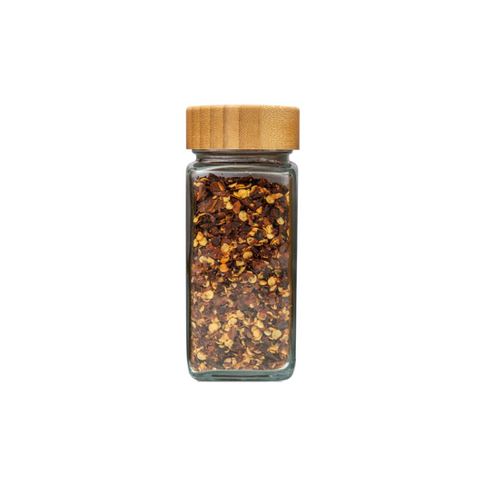 Bamboo Shaker Spice Jars - 125ml. Little Label Co Spice Storage in air tight screw top lid.