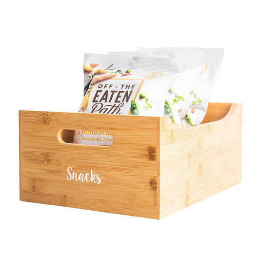 Large Bamboo Storage Tub - Little Label Co - Kitchen Organizers - 30%, Bamboo Storage Solutions, Catchoftheday, mw_grouped_product, Storage Containers