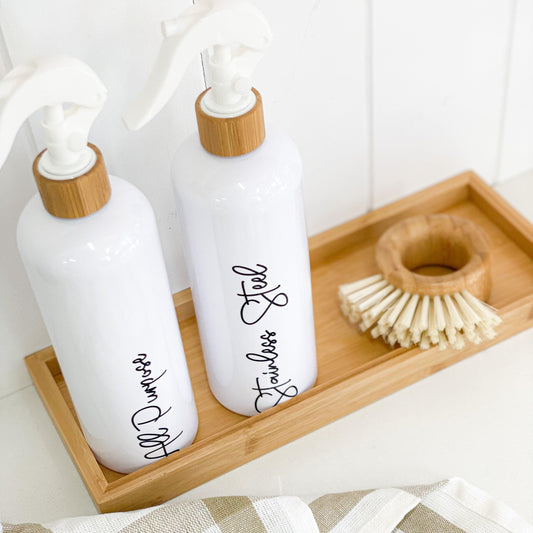 White 500ml Bottle with White Spray - Little Label Co - Household Cleaning Products - 20%