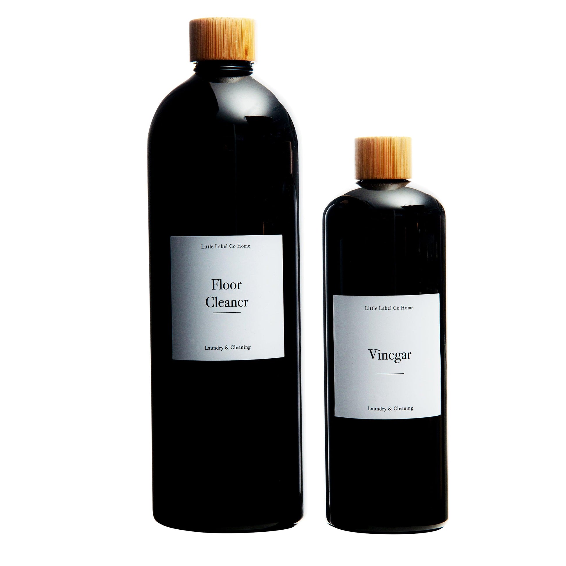1L Screw Top Bottle (Black) - Little Label Co - Bathroom Accessories - 20%,Bathroom & Cleaning,Bathroom Organisation,Kitchen Organisation,Laundry Organisation,Refillable Bottles