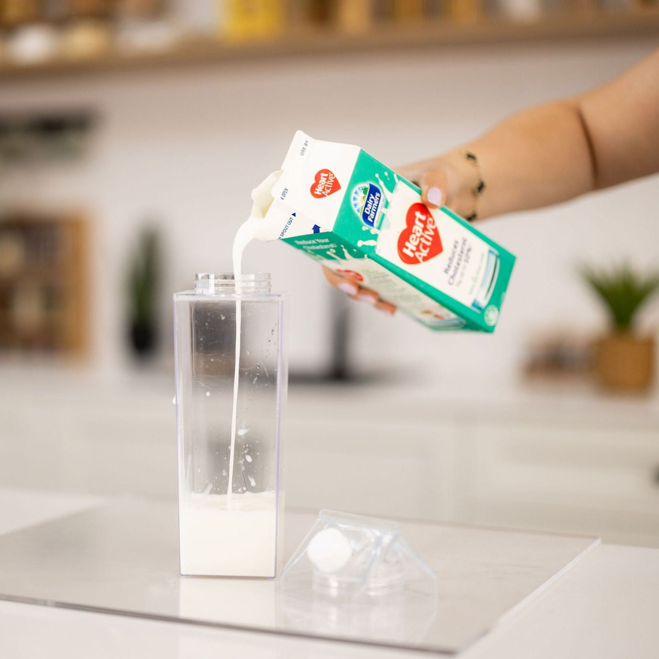 Clear Drink Container - 1 Litre - Little Label Co The Home of Organisation For Kitchen, Bathroom, Laundry & More