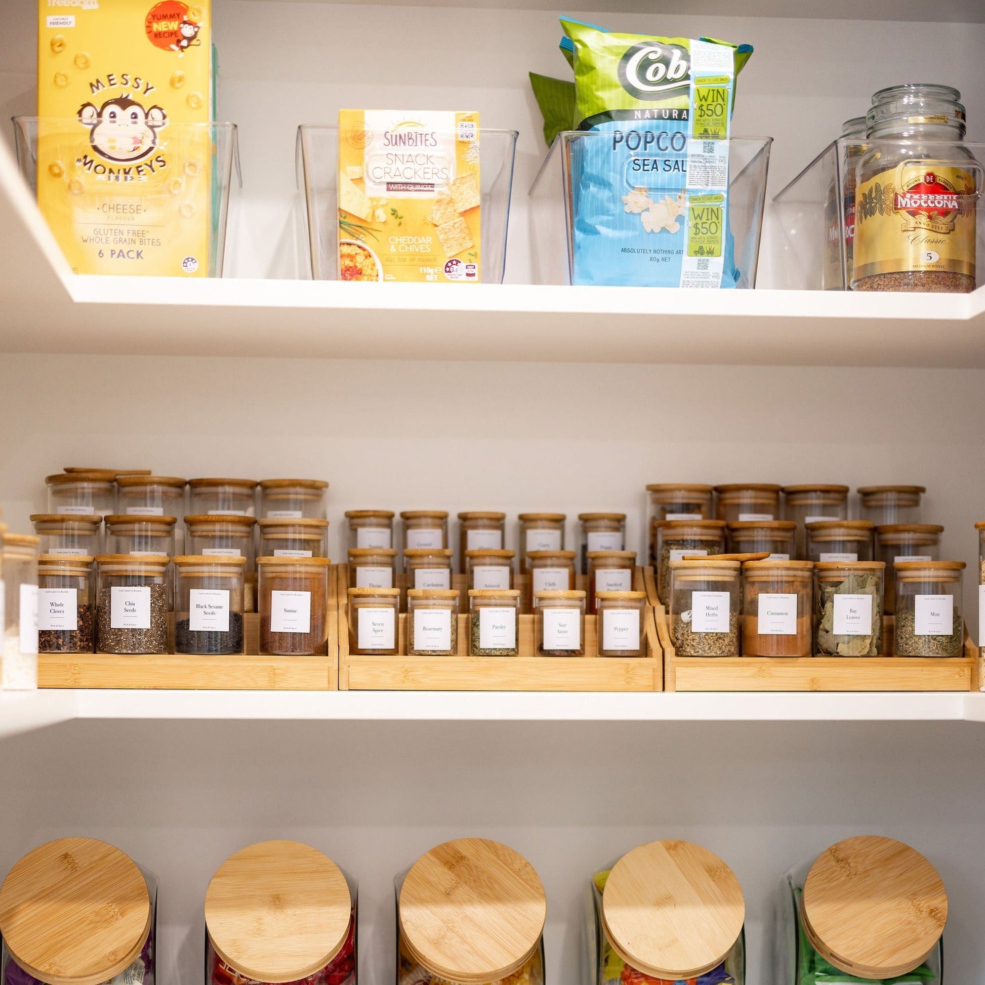 Clear Storage Tub Large - Little Label Co The Home of Organisation For Kitchen, Bathroom, Laundry & More