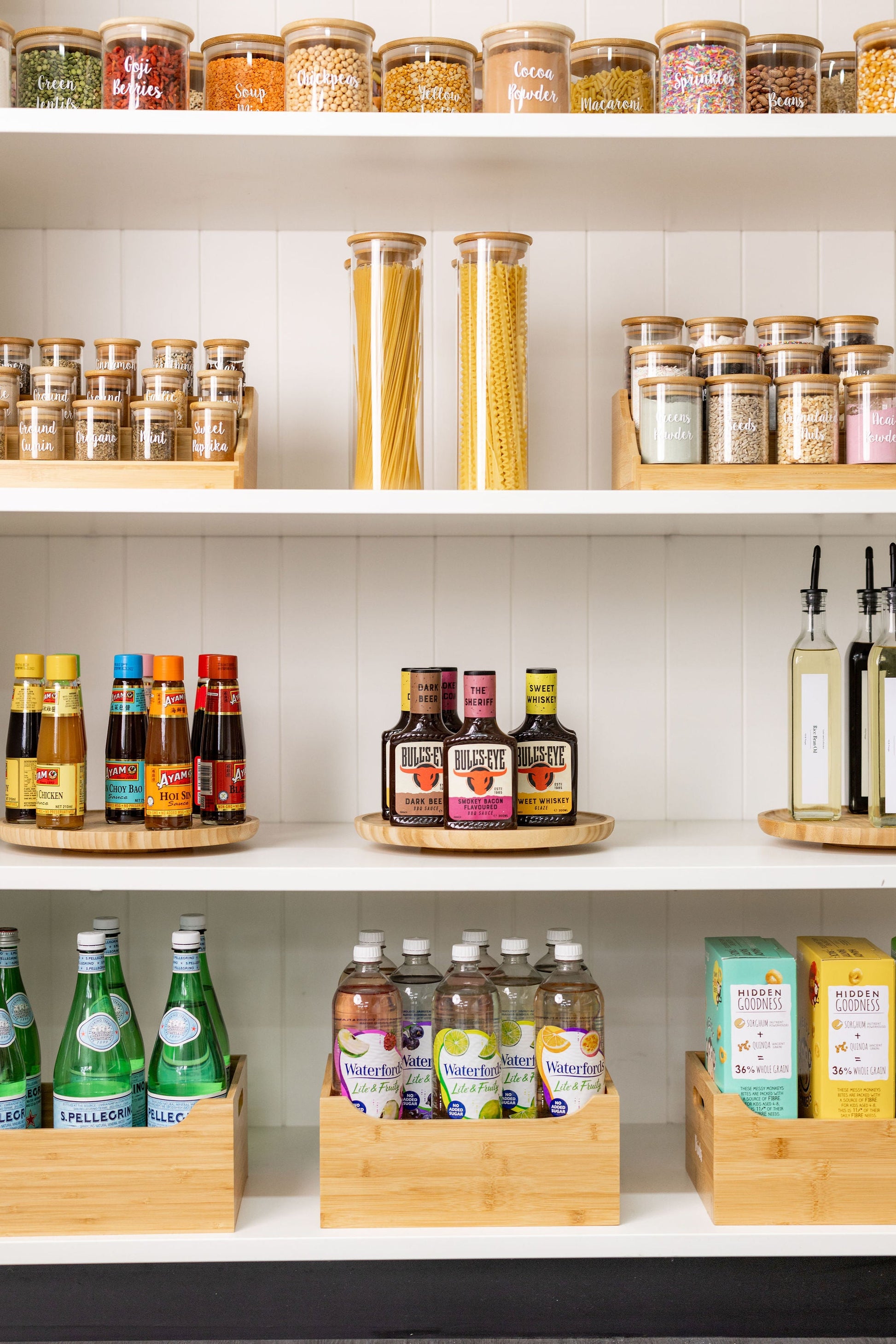 Bamboo Lazy Susan - Little Label Co The Home of Organisation For Kitchen, Bathroom, Laundry & More
