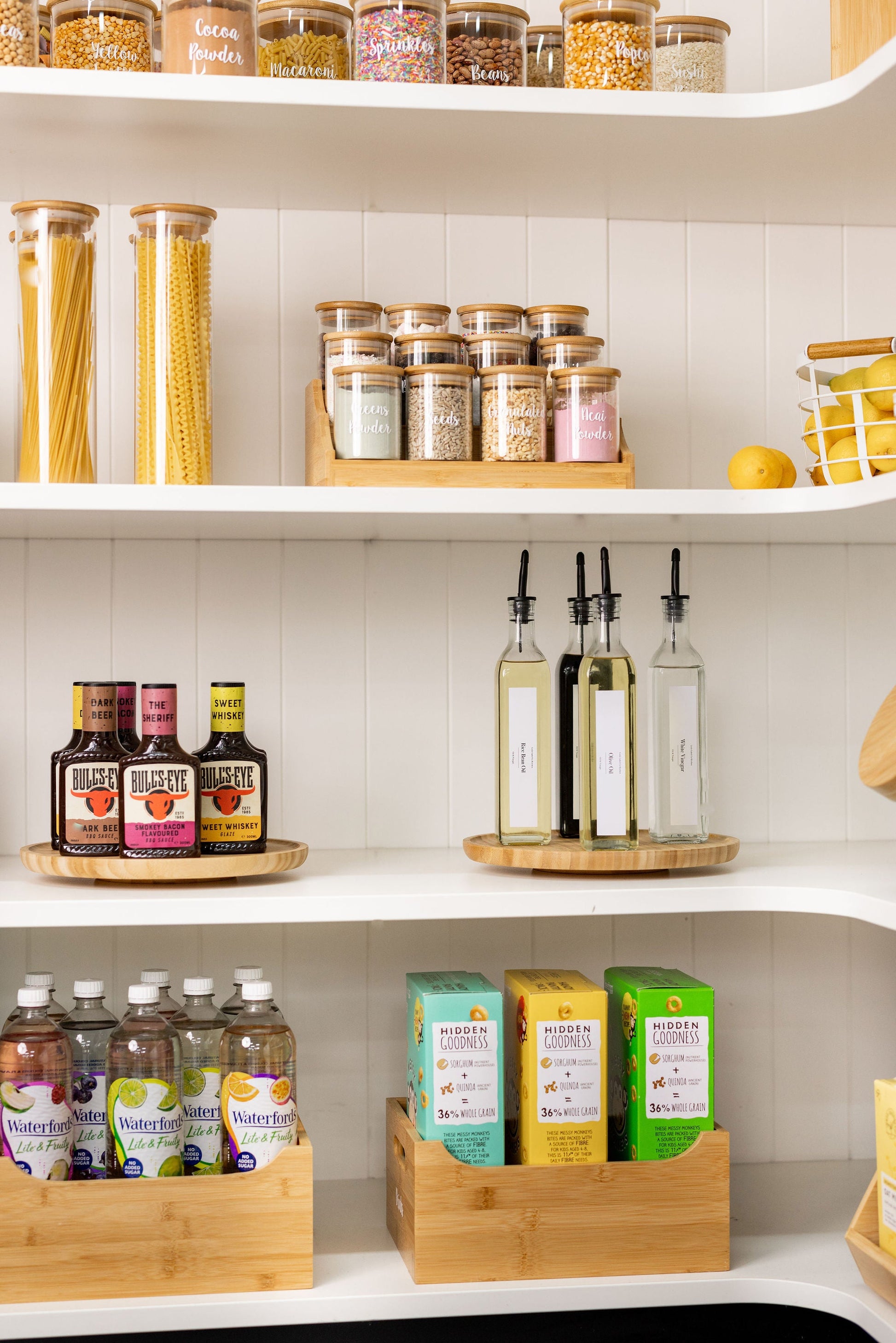 Bamboo Lazy Susan - Little Label Co The Home of Organisation For Kitchen, Bathroom, Laundry & More