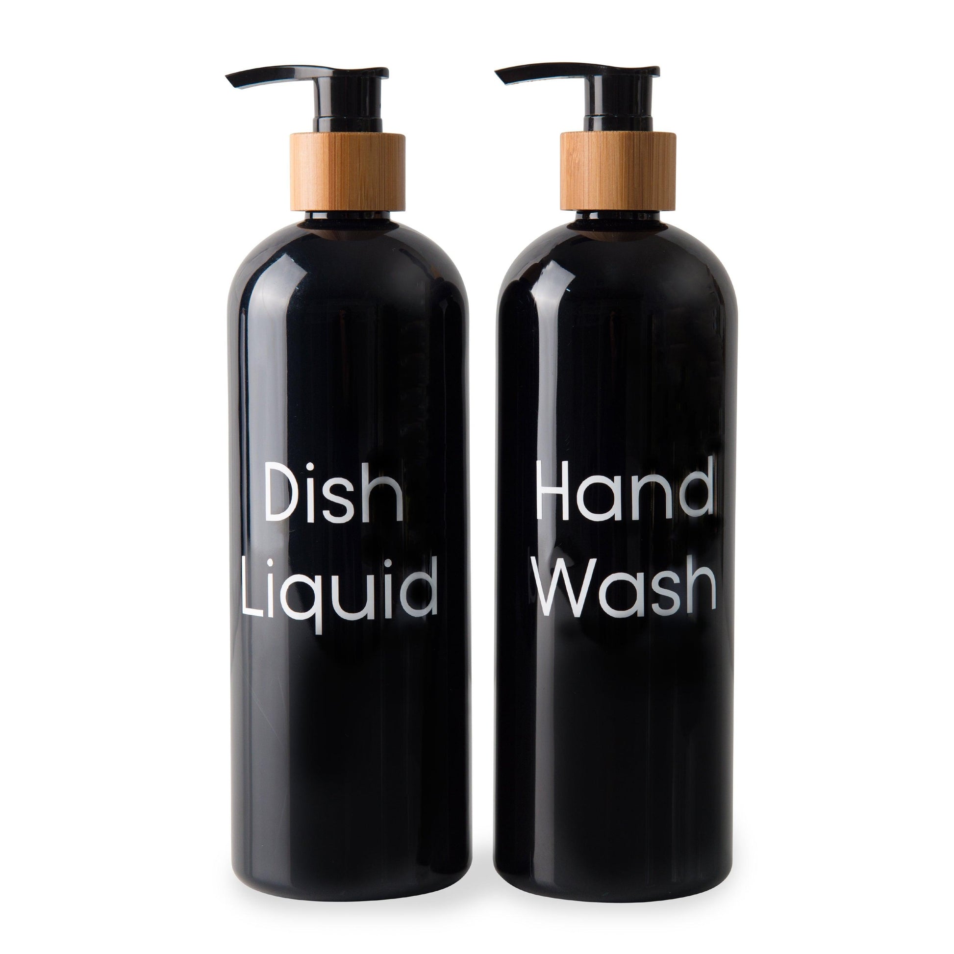 500ml Plastic Pump Bottle (Black) - Little Label Co - Bathroom Accessories - 20%, Bathroom & Cleaning, Bathroom Organisation, Catchoftheday, Kitchen Organisation, Laundry Organisation, Refillable Bottles