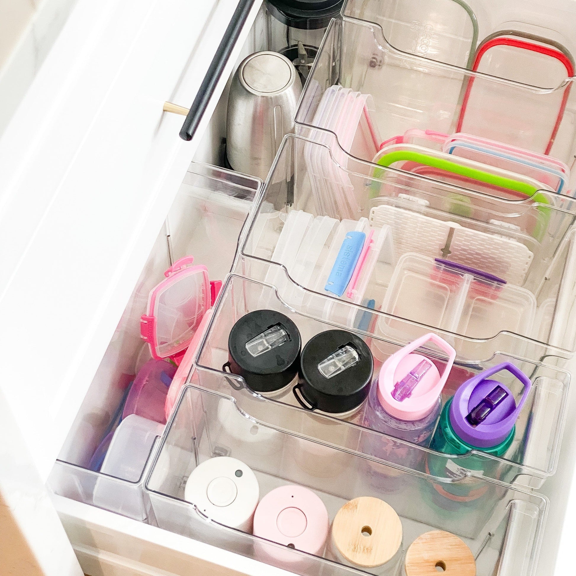 Clear Pull-out Organiser Narrow - Little Label Co The Home of Organisation For Kitchen, Bathroom, Laundry & More