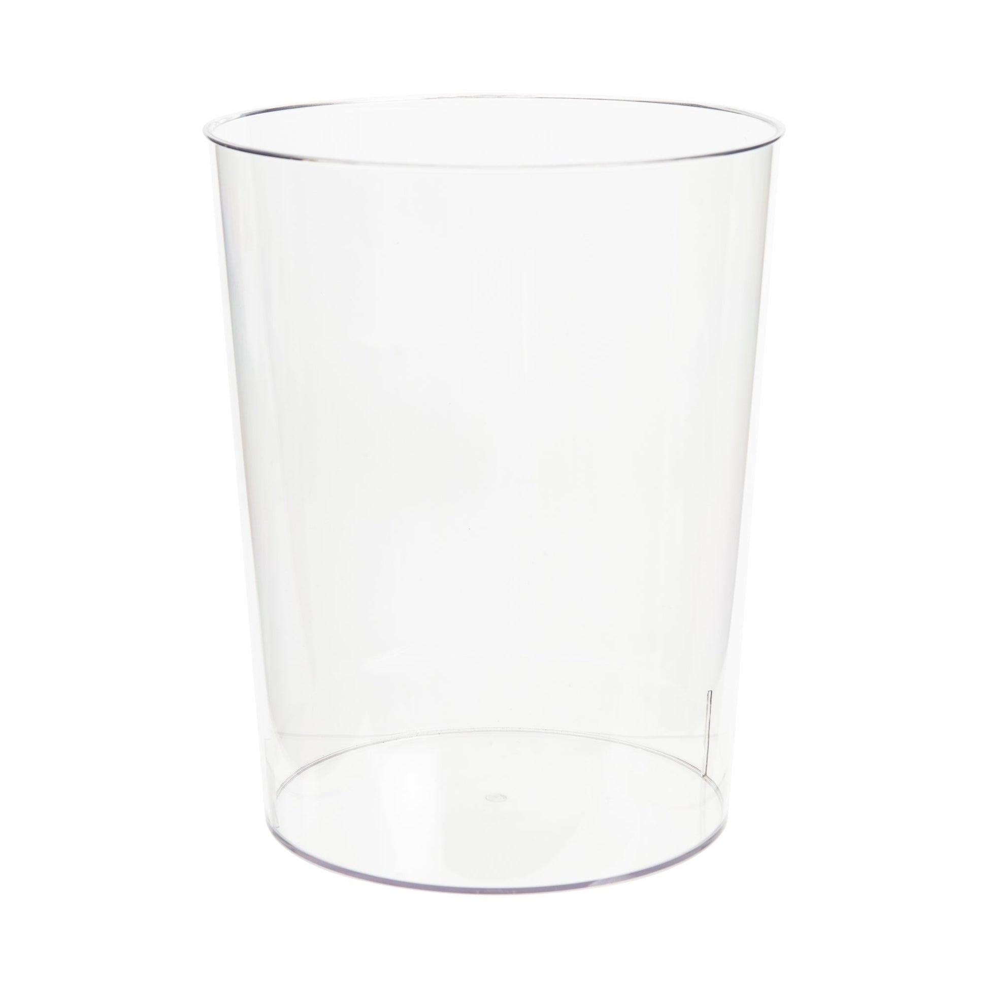 Clear Modern trash Rubbish Bin for Bedroom, Bathroom or Office