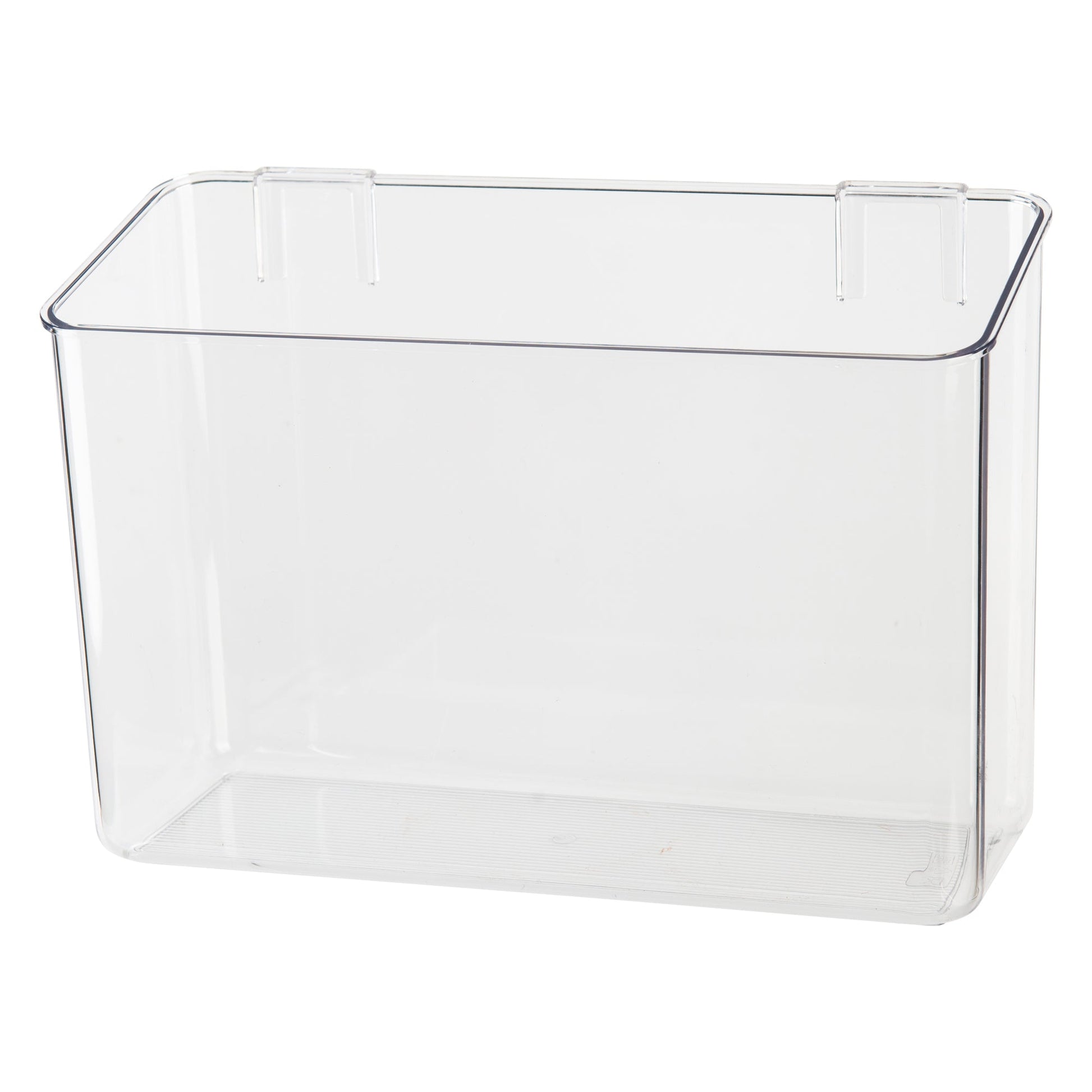 Clear Wall Mount Adhesive Storage Container - Tall Large for Kitchen organisation
