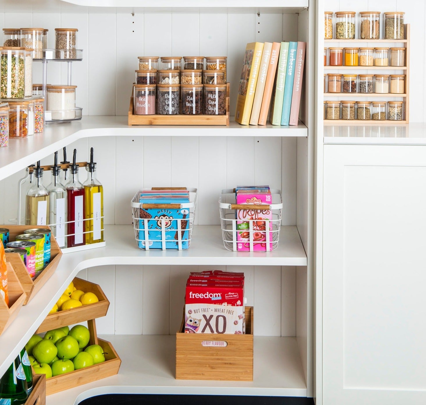 Bamboo Storage Tub Large - Little Label Co The Home of Organisation For Kitchen, Bathroom, Laundry & More
