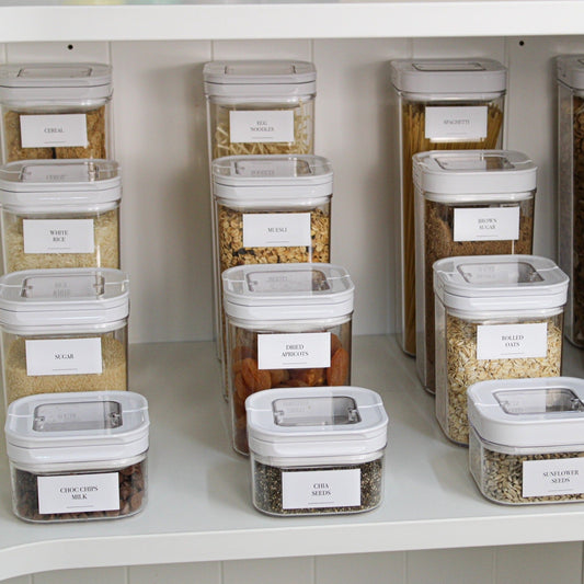 FREE Flip Canister Pantry Stickers Pack - Little Label Co The Home of Organisation For Kitchen, Bathroom, Laundry & More