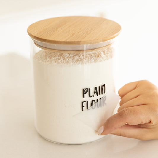 Custom Pantry Labels (for jars over 500ml) - Little Label Co The Home of Organisation For Kitchen, Bathroom, Laundry & More