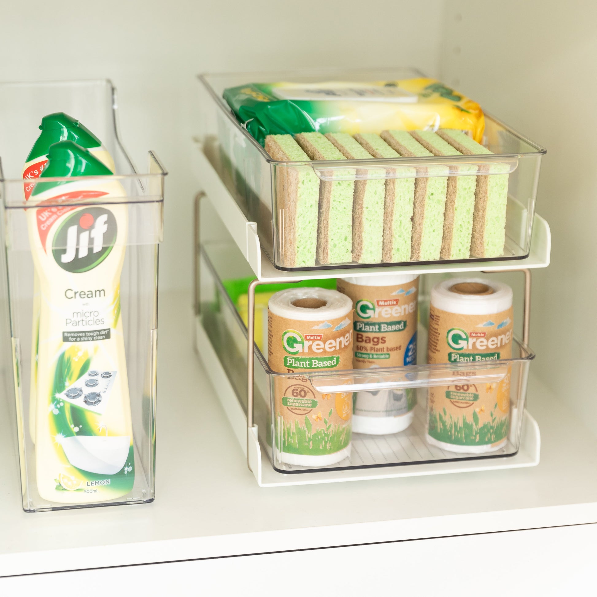 Little Label Co Under Sink Organisation Pack. For Organising and keeping your under sink space clean and tidy. For Bathroom, Kitchen or Laundry Organisation.
