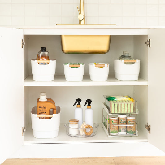 Under Sink Starter Pack - Little Label Co The Home of Organisation For Kitchen, Bathroom, Laundry & More