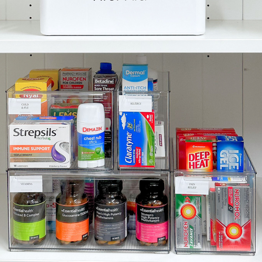 First Aid & Medicine Organisation Stickers - 24 Label Pack - Little Label Co The Home of Organisation For Kitchen, Bathroom, Laundry & More