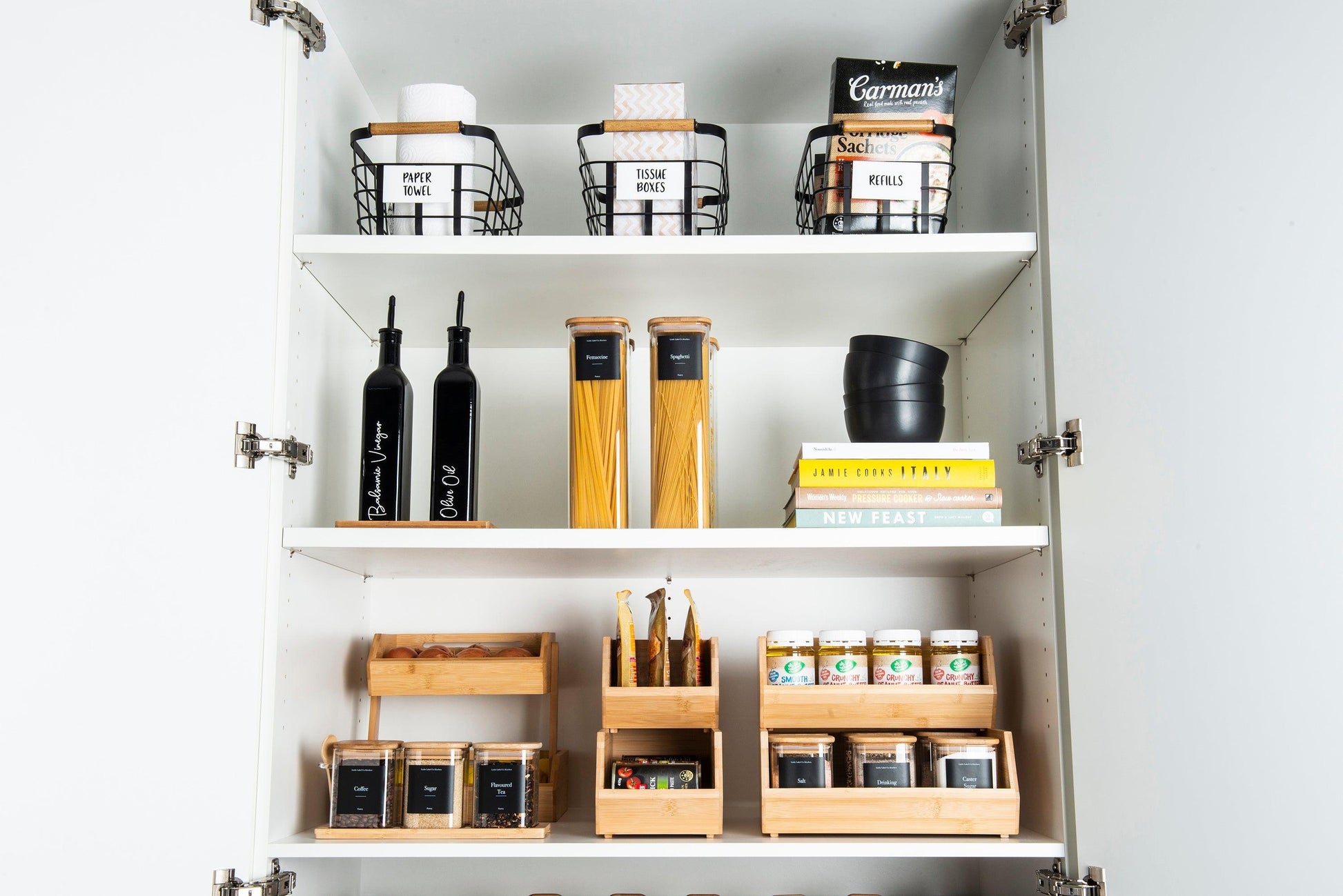 Bamboo Stackable Organiser Narrow - Little Label Co - Kitchen Organizers - 60%, Catchoftheday, warehouse