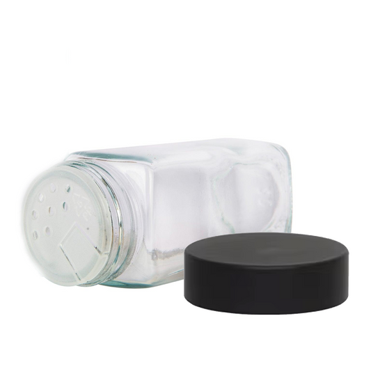 Black Shaker Spice Jars - 125ml - Little Label Co The Home of Organisation For Kitchen, Bathroom, Laundry & More