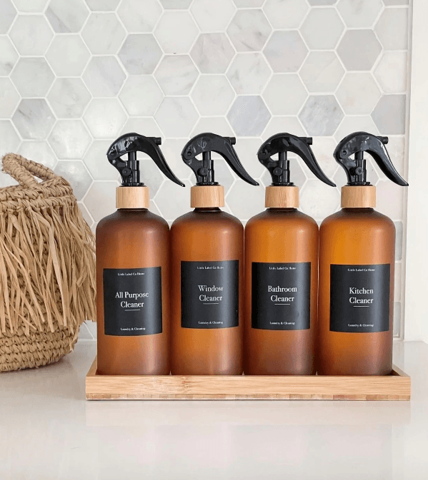 Brown Frost 500ml Bottle with Bamboo Spray - Little Label Co - Household Cleaning Products - 20%