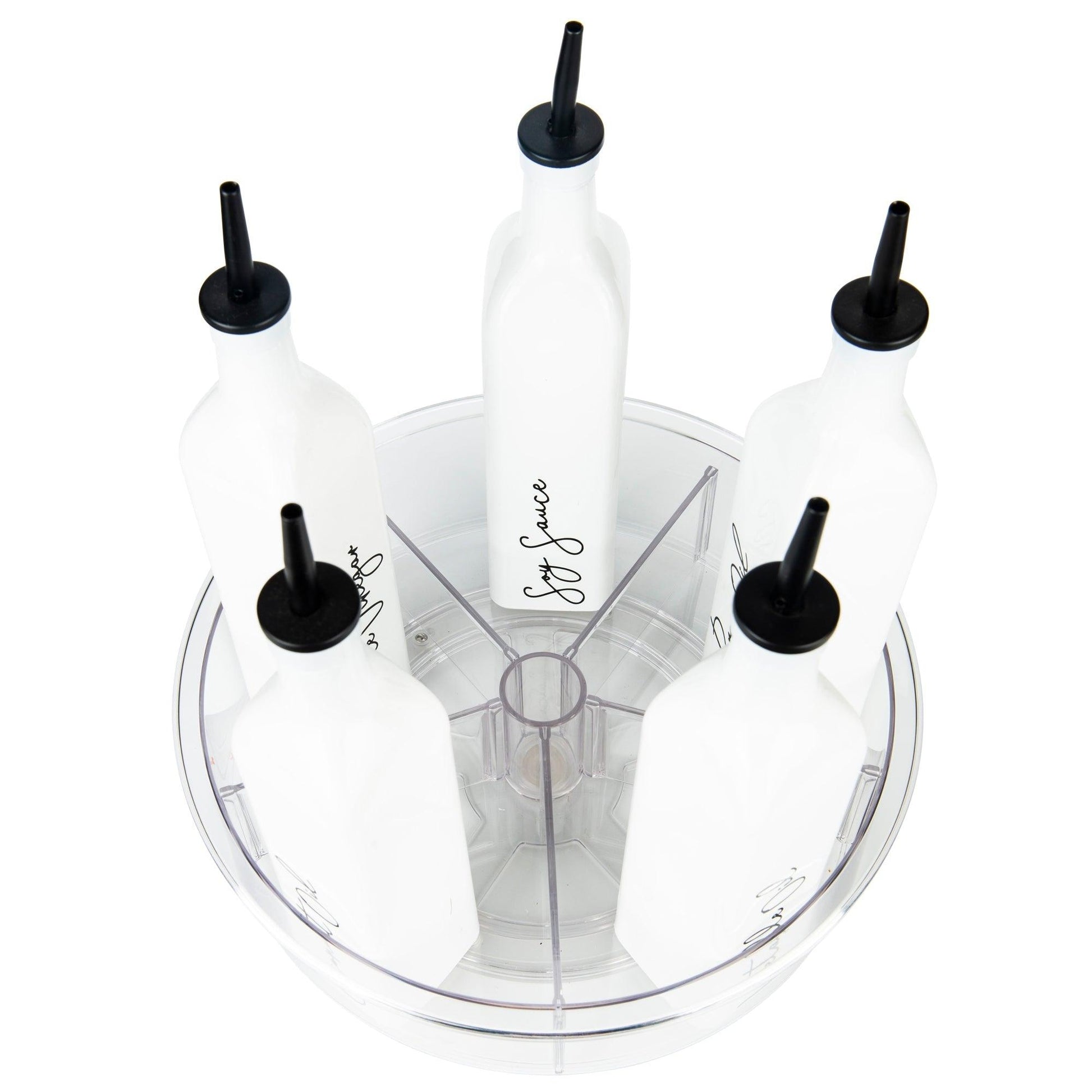 Clear Turntable Lazy Susan Tray with Dividers - Little Label Co - Kitchen Organizers - 20%, Catchoftheday, mw_grouped_product