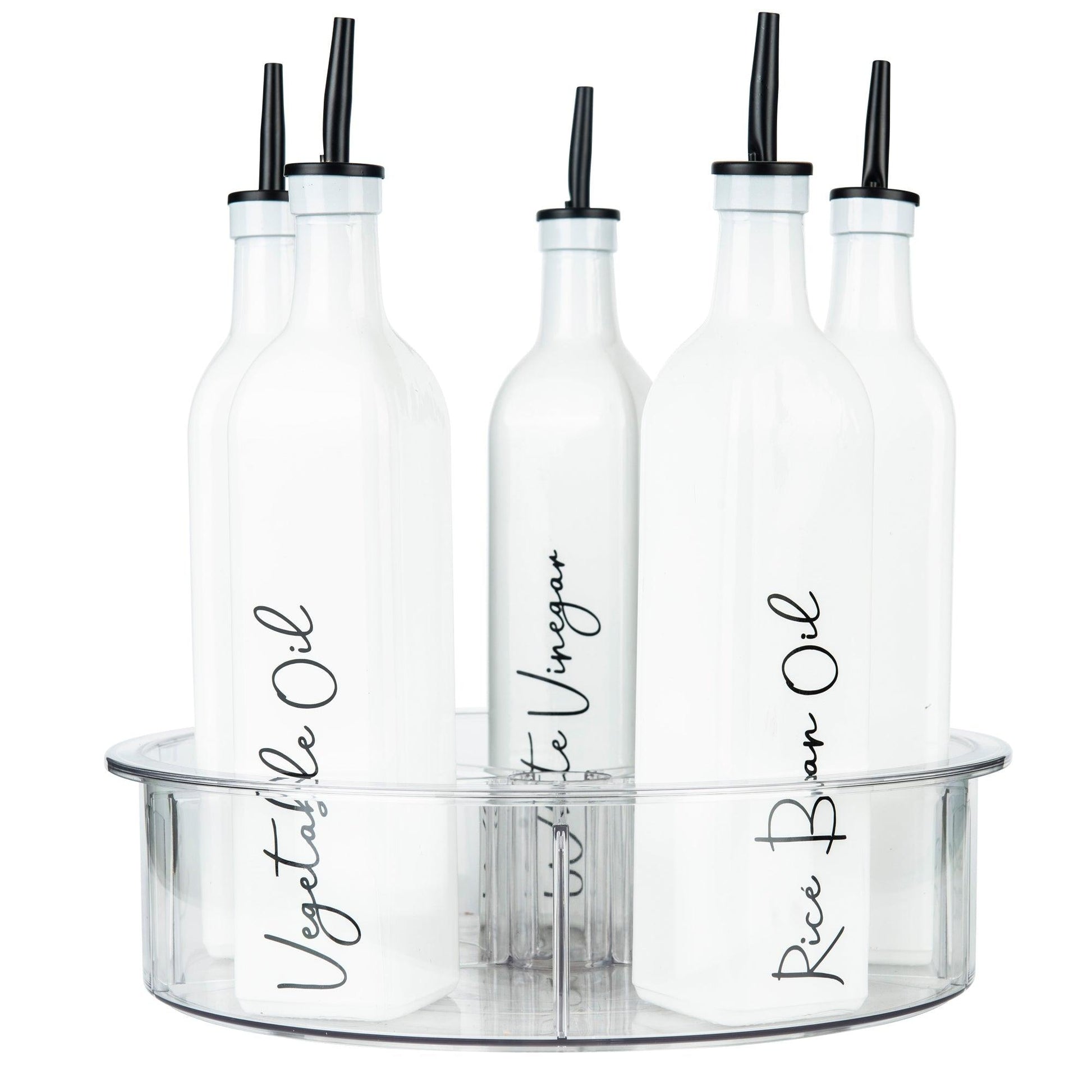 Clear Turntable Lazy Susan Tray with Dividers - Little Label Co - Kitchen Organizers - 20%, Catchoftheday, mw_grouped_product
