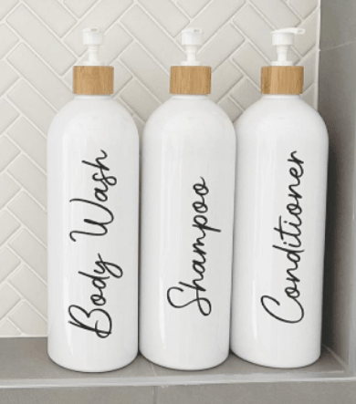 Custom Labels for 1L Bathroom Bottles - Little Label Co - Bathroom Accessories - 30%, Home Organisation Labels