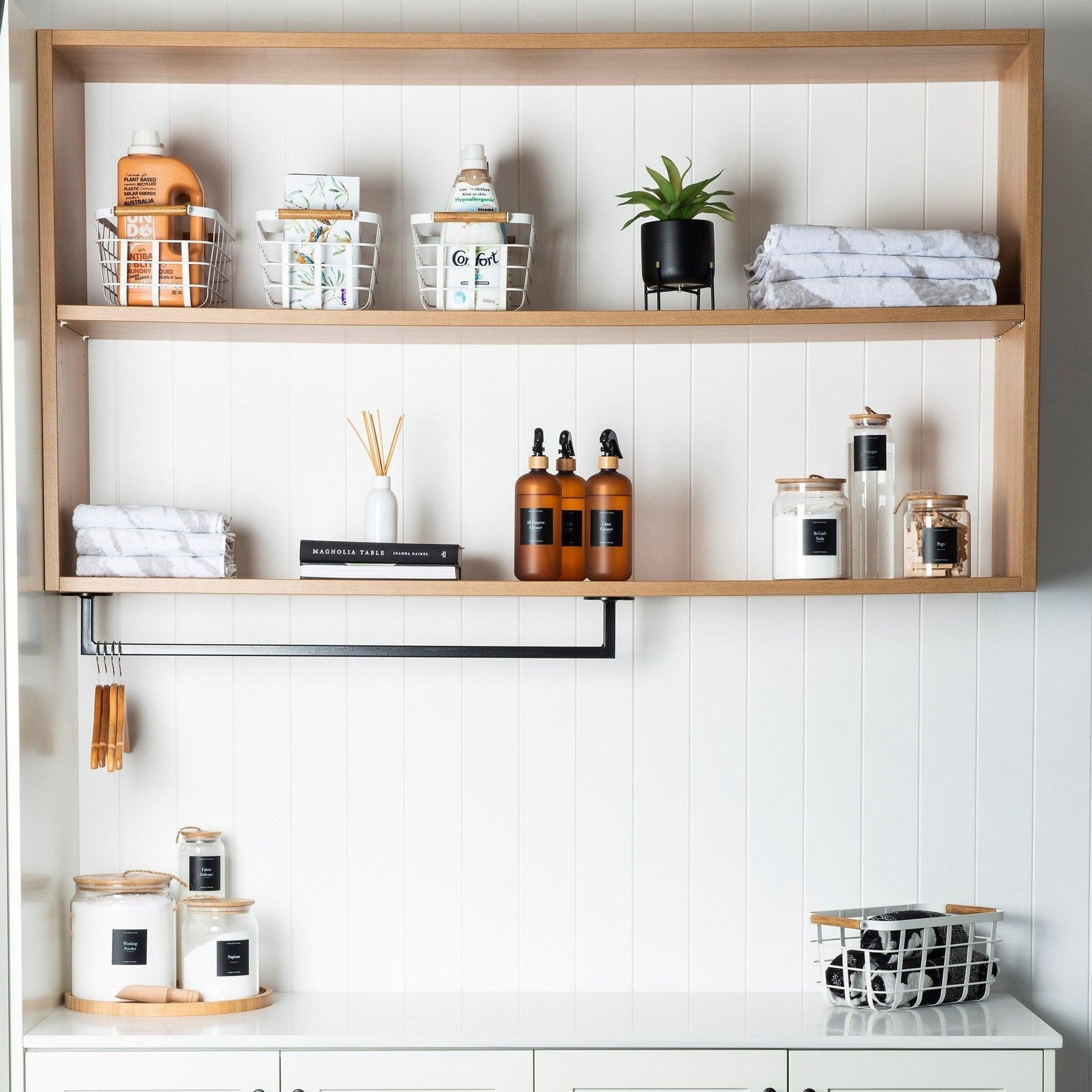 Glass Jar with Bamboo and Twine Lid - 1L - Little Label Co - Storage & Organization - 20%