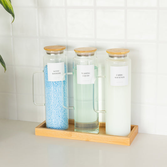Bamboo and Glass 4 Piece Laundry Liquid Pack