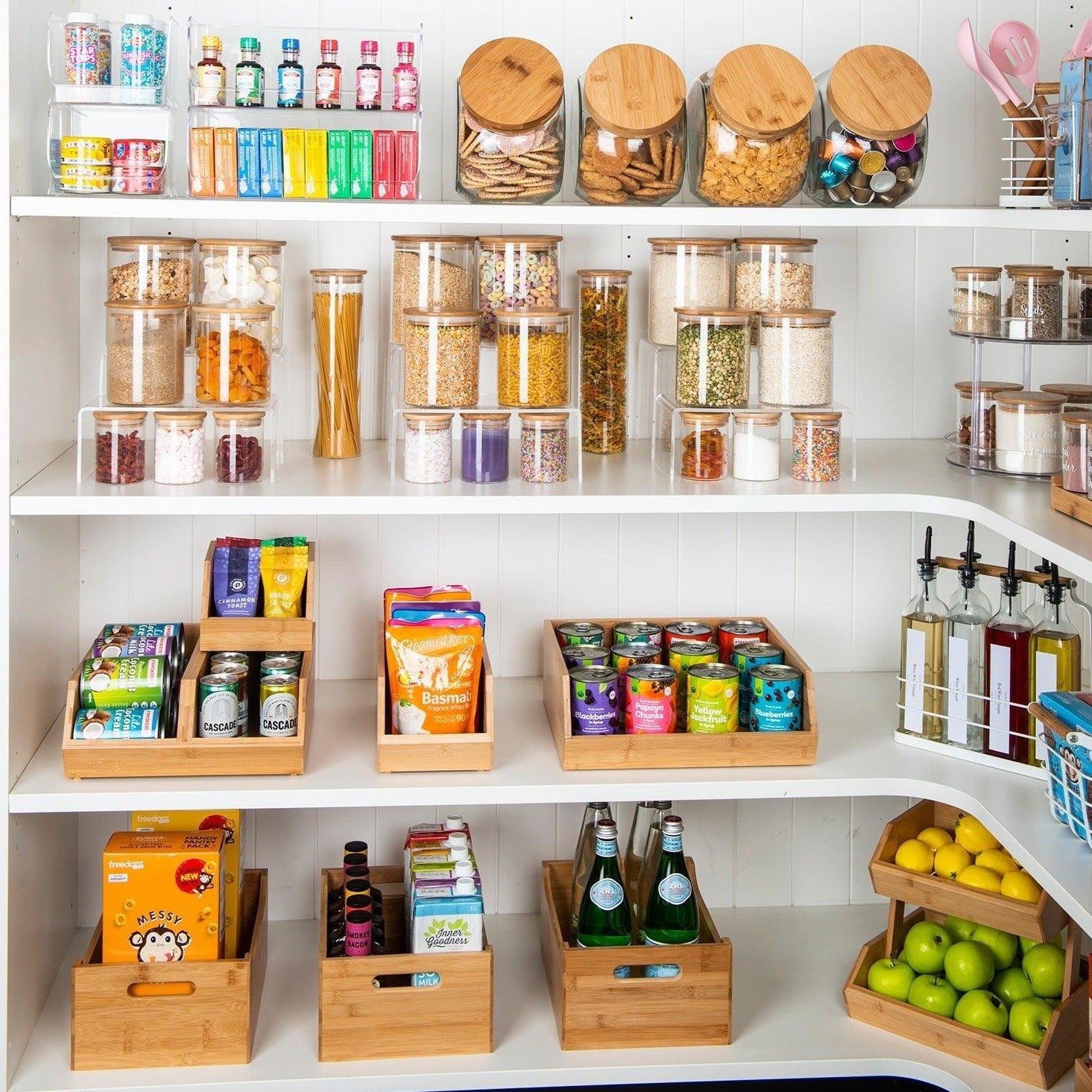 Large Bamboo Storage Tub - Little Label Co - Kitchen Organizers - 30%, Bamboo Storage Solutions, Catchoftheday, mw_grouped_product, Storage Containers