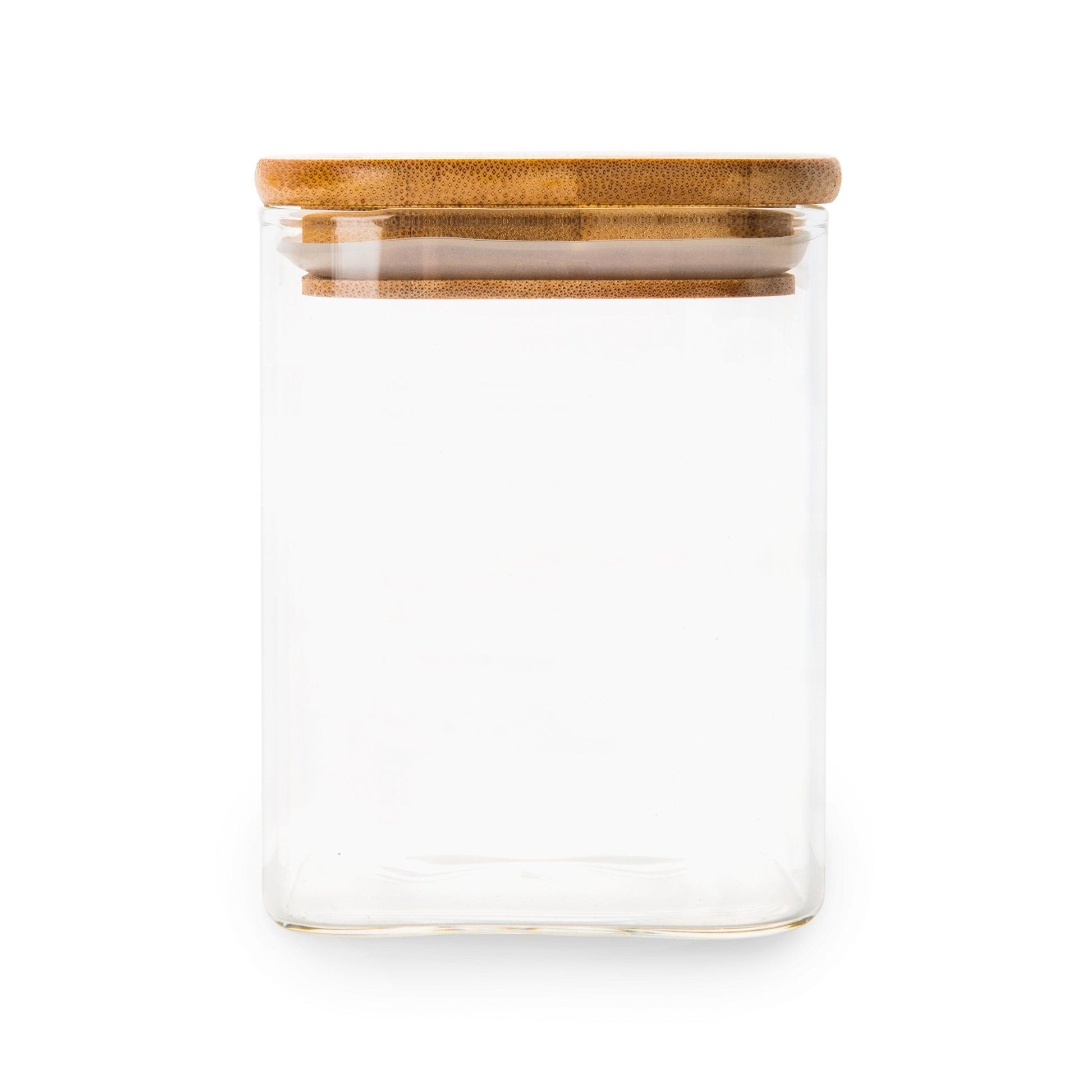 Square Bamboo Glass Pantry Pack for pantry organisation and food storage. Little Label Co Air Tight Containers for Pantry Organisation and Food Storage. 